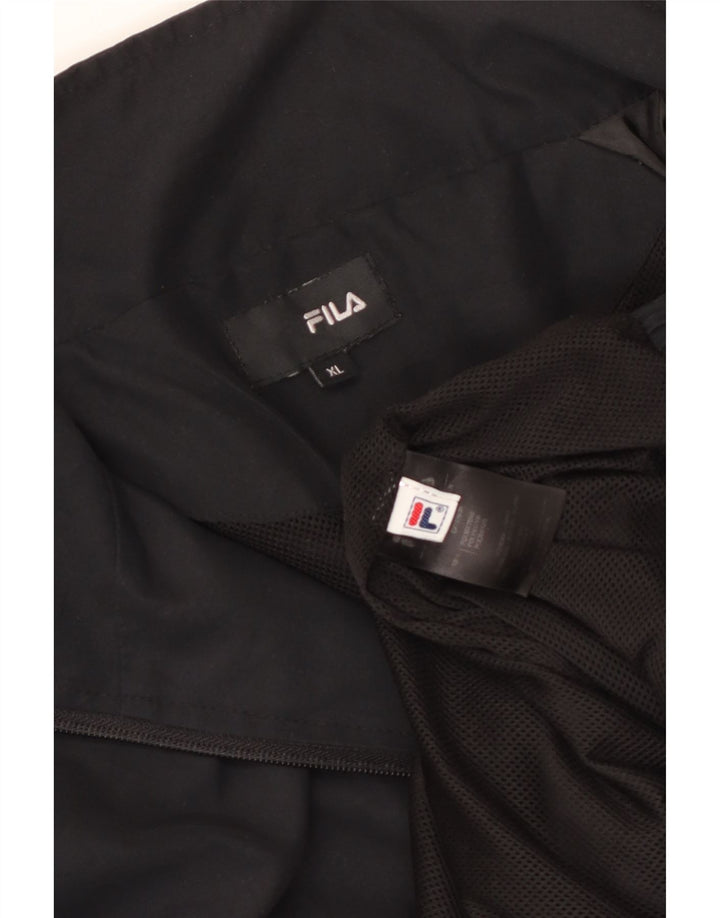 Fila Træningsdragt til mænd Topjakke XL Sort Polyester