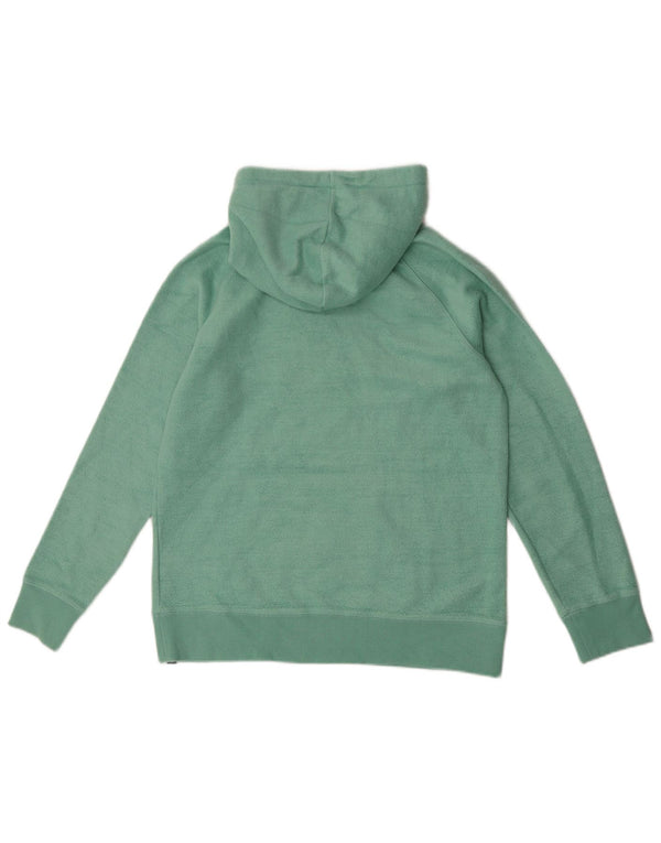 Animal Dame Grafisk Hoodie Jumper UK 10 Small Green Polyester