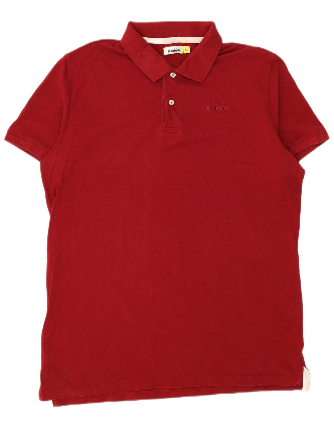 Diadora herre poloshirt XL rød bomuld