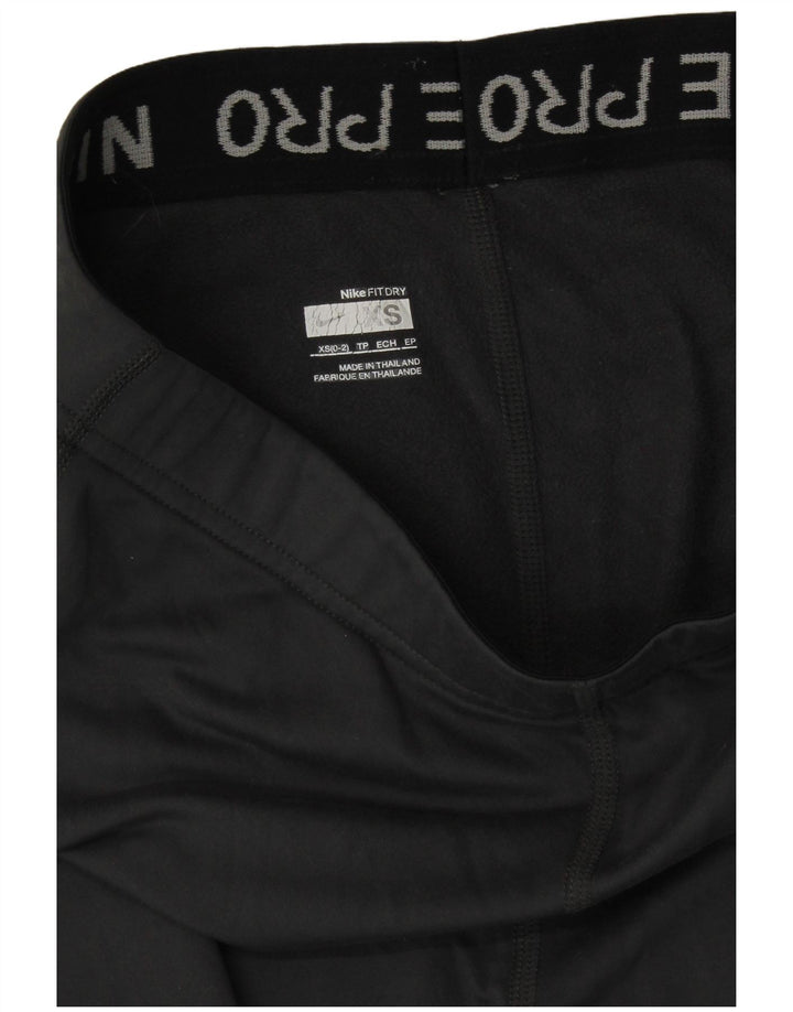 NIKE Womens Fit Dry Leggings US 0/2 XS Grå Polyester