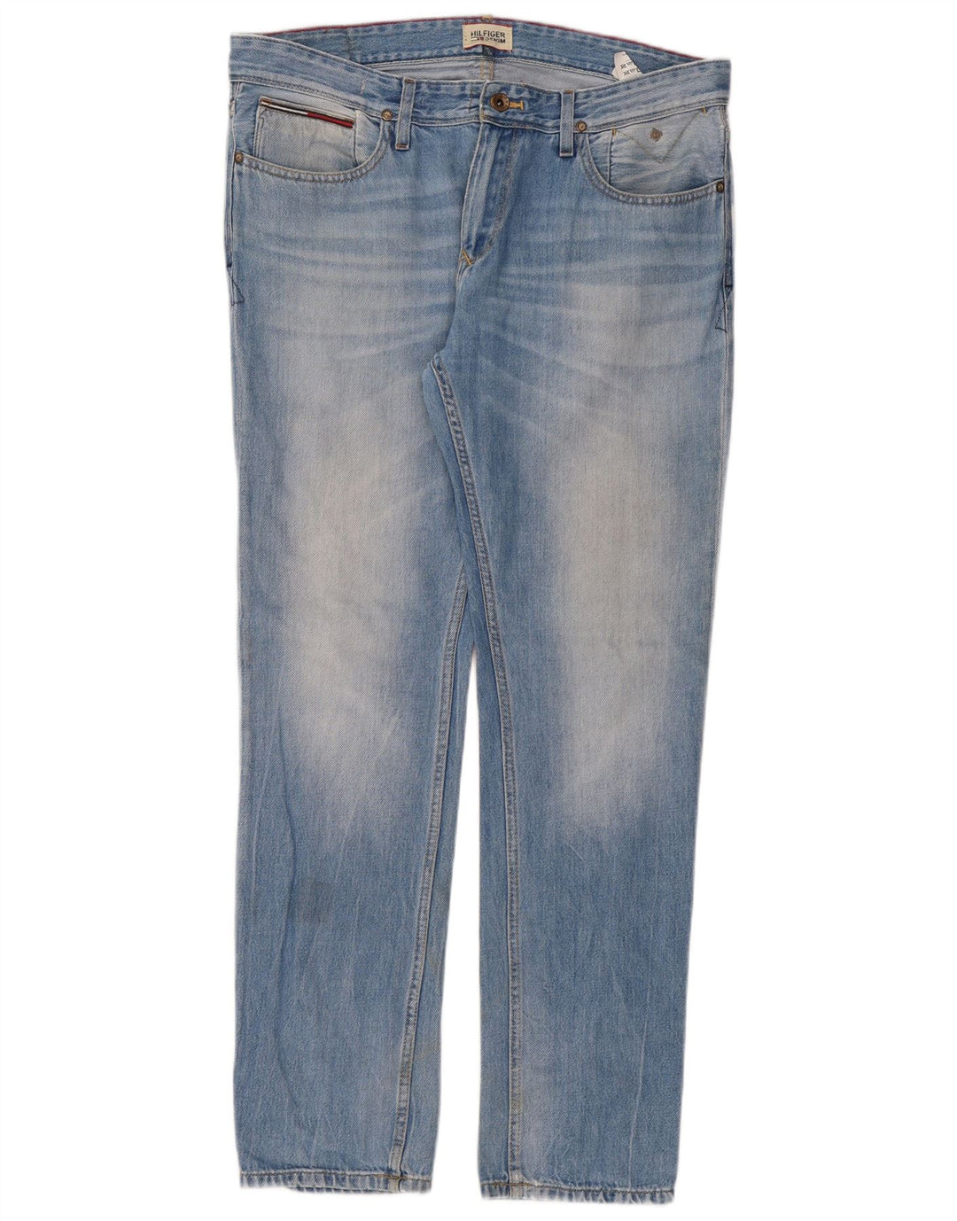 Tommy Hilfiger Herre Slim Jeans W34 L32 Blå Bomuld