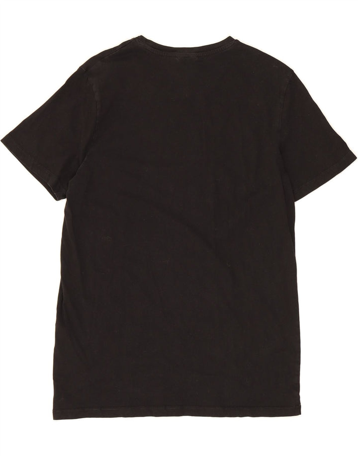JACK & JONES Mens T-Shirt Top Medium Black Cotton Vintage Jack & Jones and Second-Hand Jack & Jones from Messina Hembry 