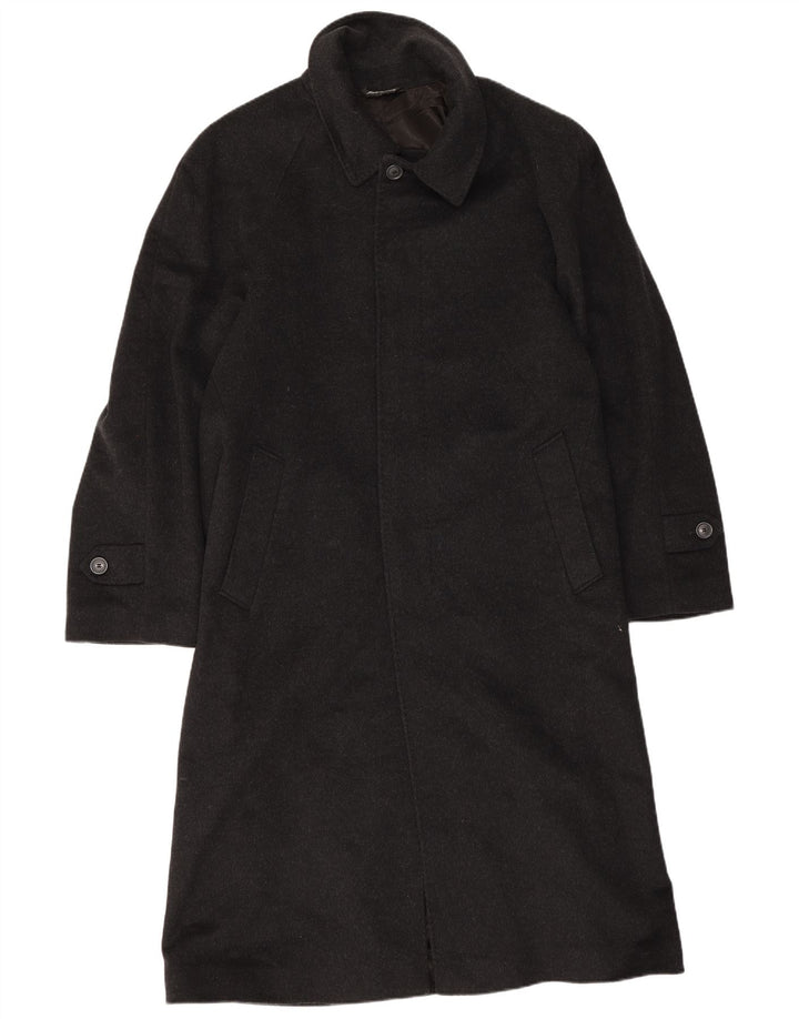 Vintage Herre Overfrakke IT 52 XL Sort Uld