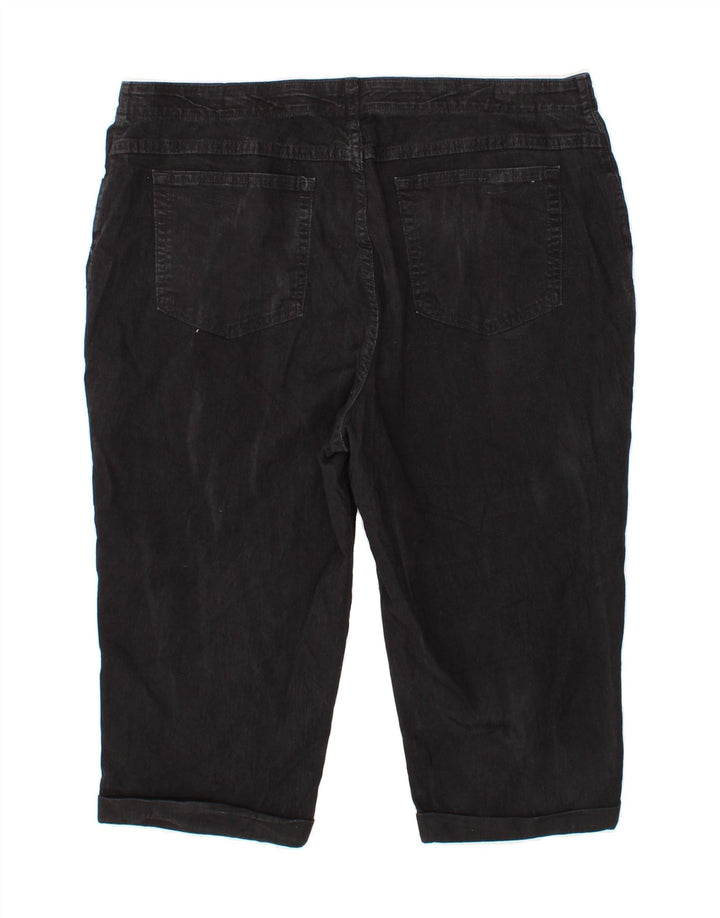 LEE Womens Capri Jeans US 18 2XL W40  Black Cotton Vintage Lee and Second-Hand Lee from Messina Hembry 