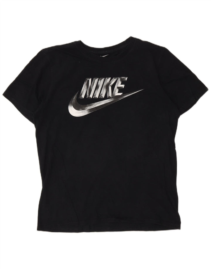 Nike Herre Athletic Cut Grafisk T-shirt Top Medium Sort Bomuld
