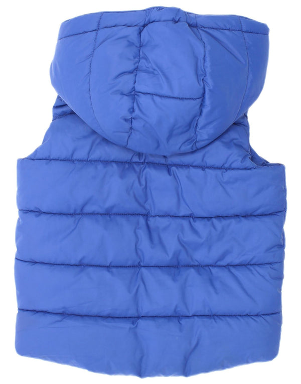 Benetton Baby Boys Polstret Gilet med hætte 18-24 måneder blå polyester