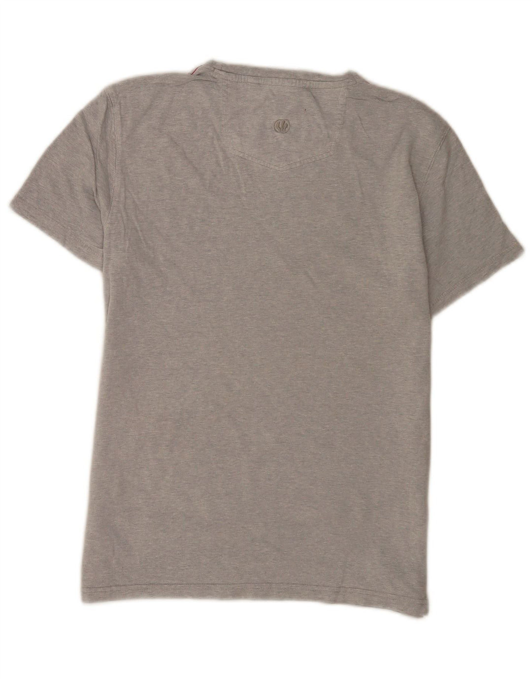 Fat Face Herre grafisk T-shirt Top Lille grå Flecked Bomuld