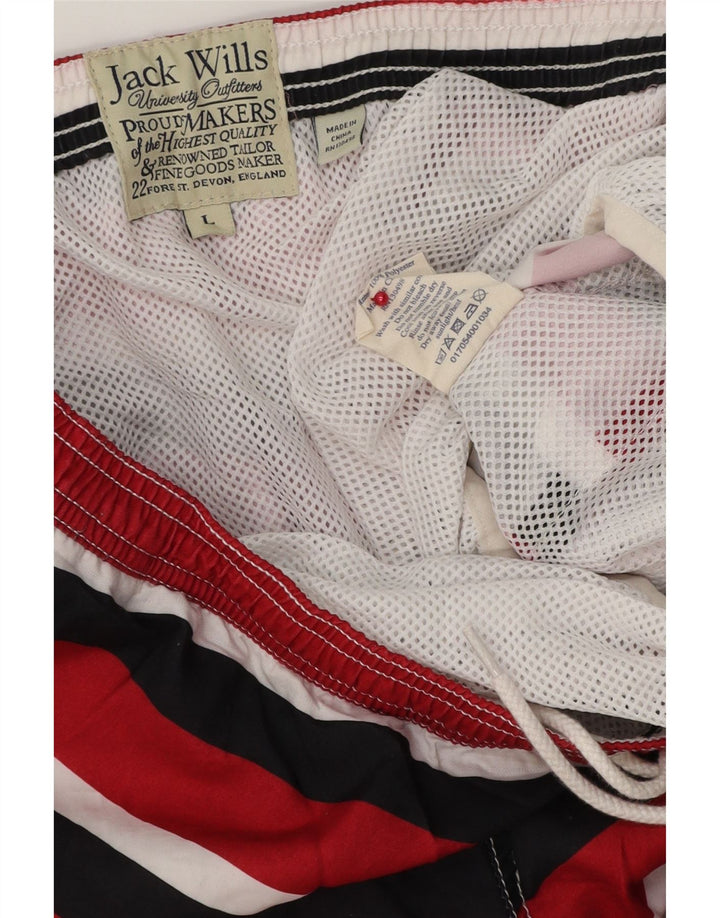JACK WILLS Badeshorts til mænd Store rødstribede polyester