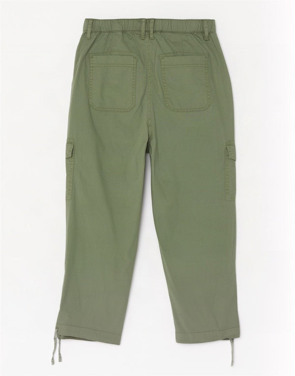 Marks & Spencer Dame Crop Cargo Bukser Medium W26 L23 Grøn Lyocell