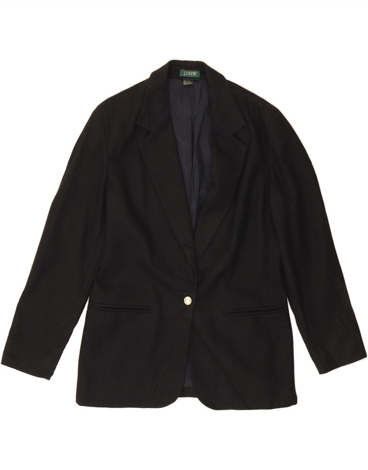 J. CREW Womens 1 Button Blazer Jacket US 4 Small Black Wool Vintage J. Crew and Second-Hand J. Crew from Messina Hembry 