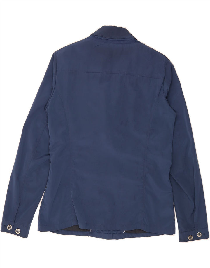 GEOX RESPIRA Womens Utility Jacket UK 14 Medium Navy Blue Polyester Vintage Geox Respira and Second-Hand Geox Respira from Messina Hembry 
