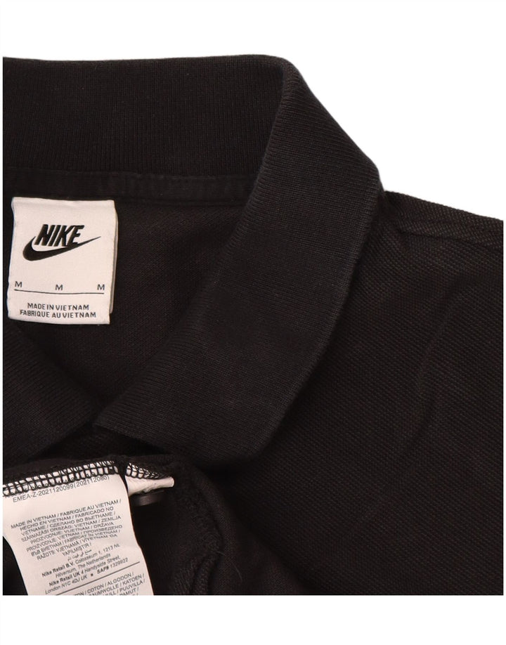 Nike poloshirt til mænd, medium sort bomuld