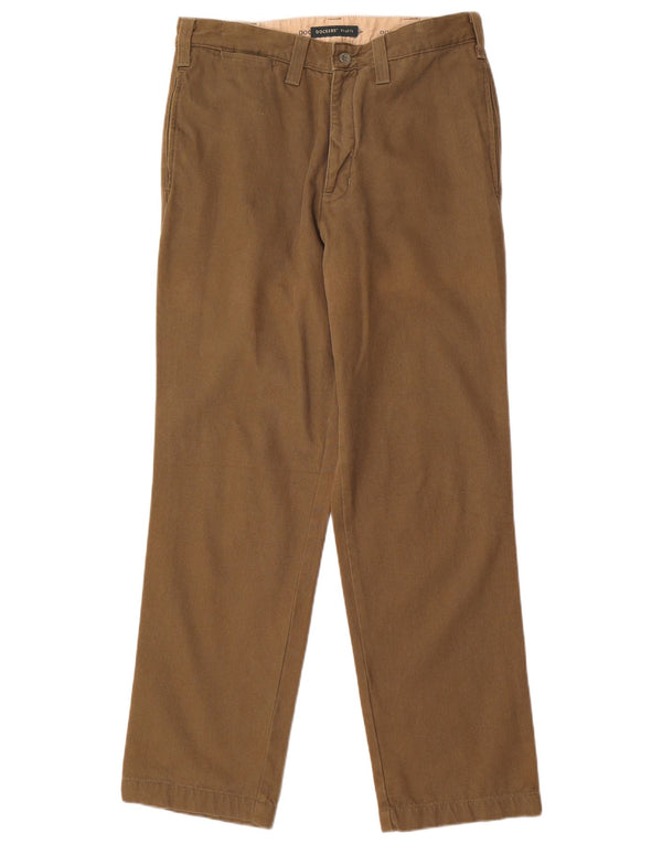 Dockers Herre Khakis Lige Chino Bukser W31 L32 Khaki Bomuld