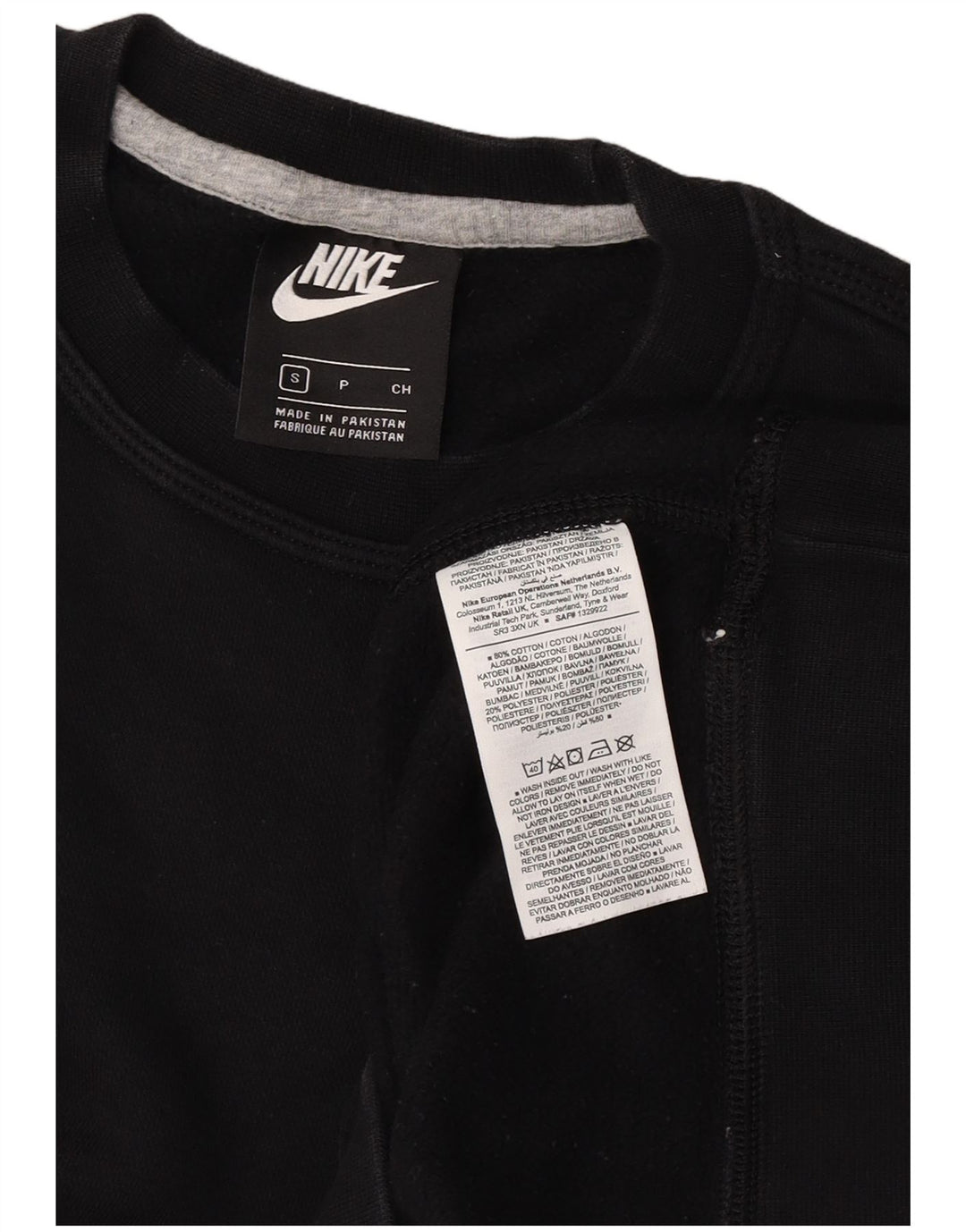 Nike Sweatshirt til mænd, lille sort bomuld