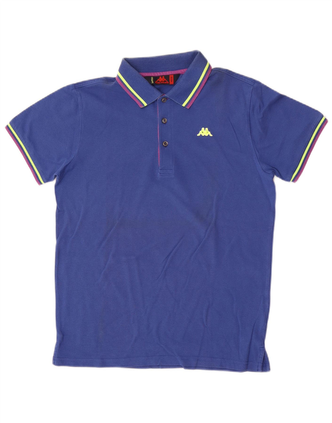 Kappa herre poloshirt mellemblå stribet