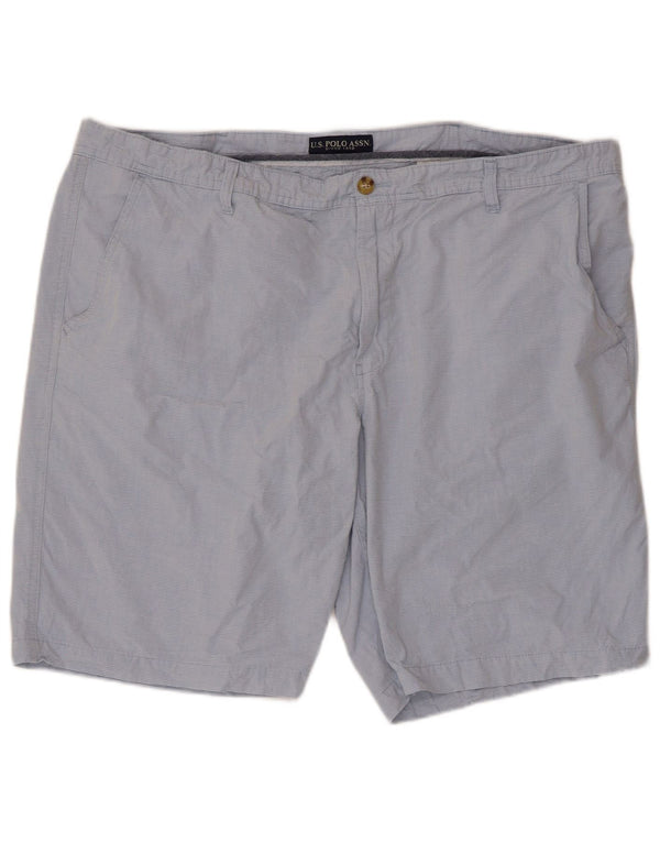 U.S. Polo Assn. Herre Chino Shorts W44 2XL Blå nålestribet bomuld