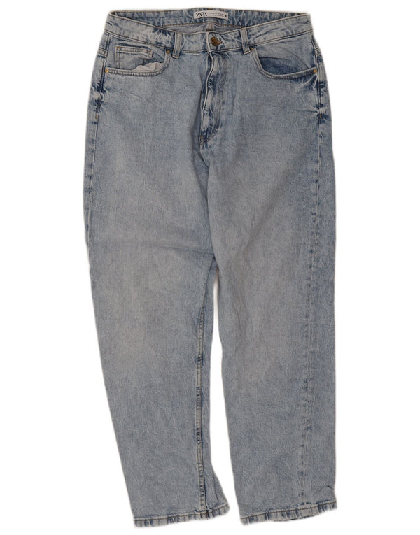 Zara Womens Tapered Jeans EU 44 XL W34 L27 Blå Bomuld