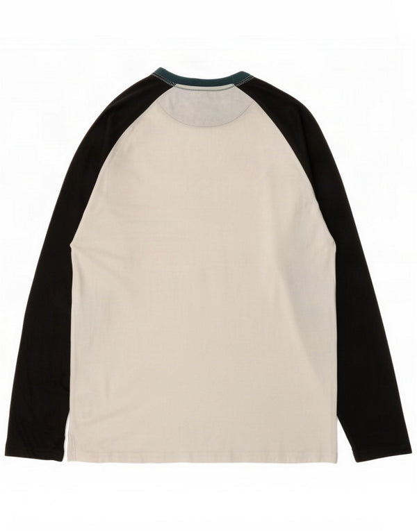 Farah Herre Top Langærmet Medium White Colourblock Bomuld