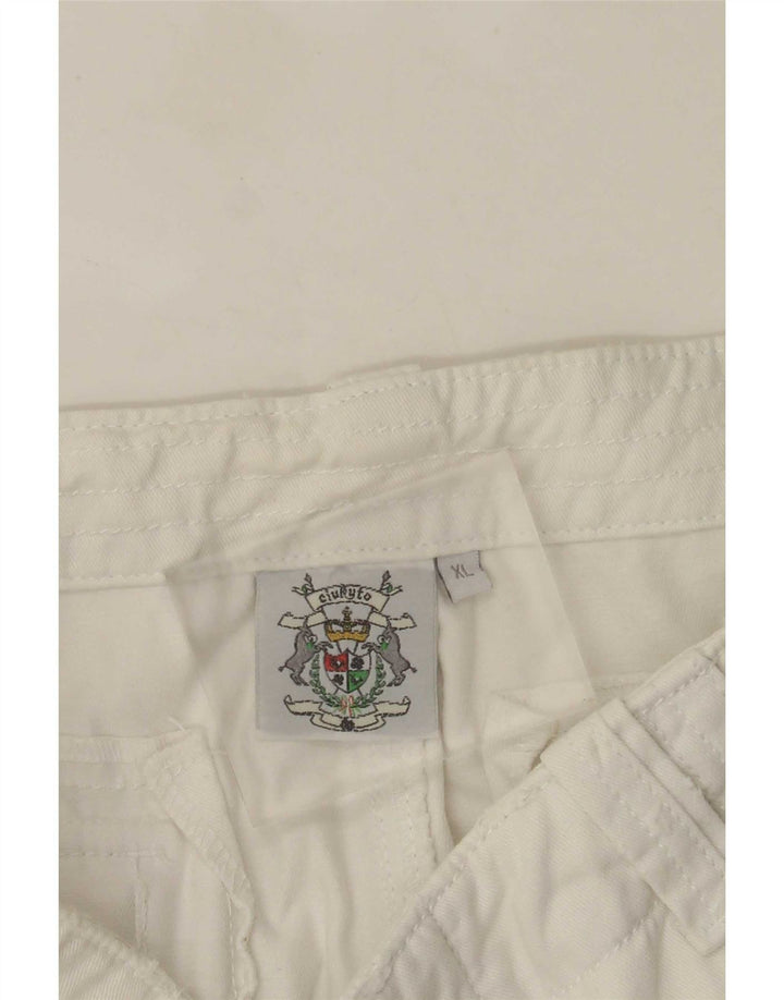 Vintage Herre Cargo Shorts XL W38 Hvid