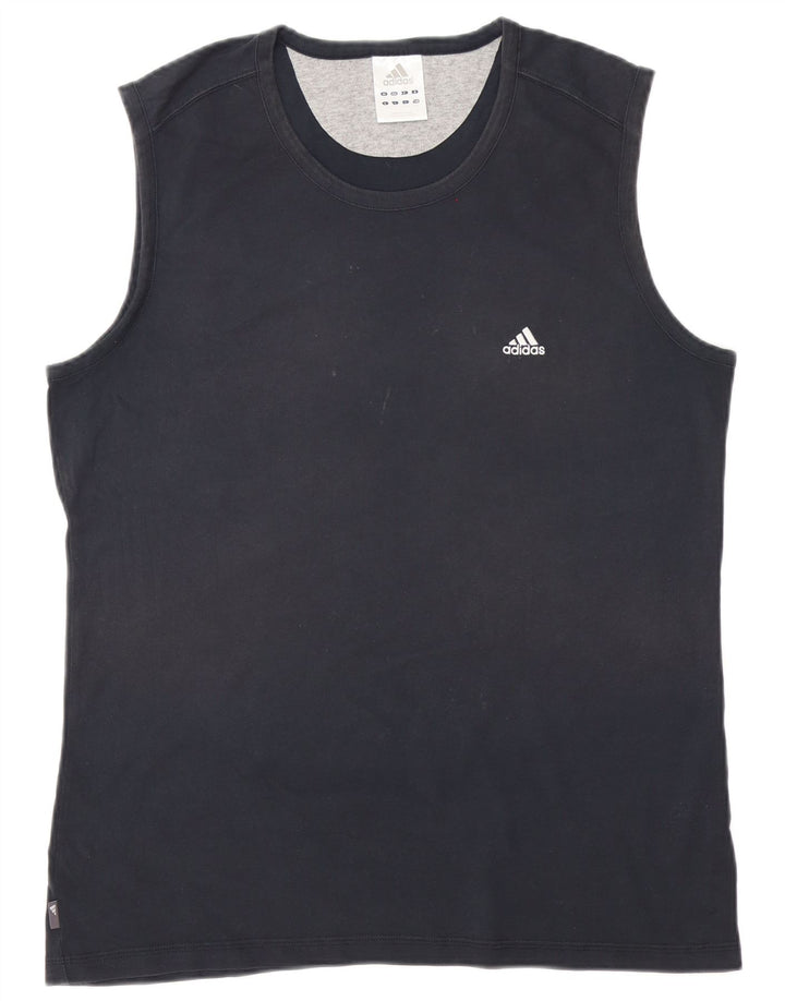 Adidas Herrevest Top Stor Marineblå Bomuld