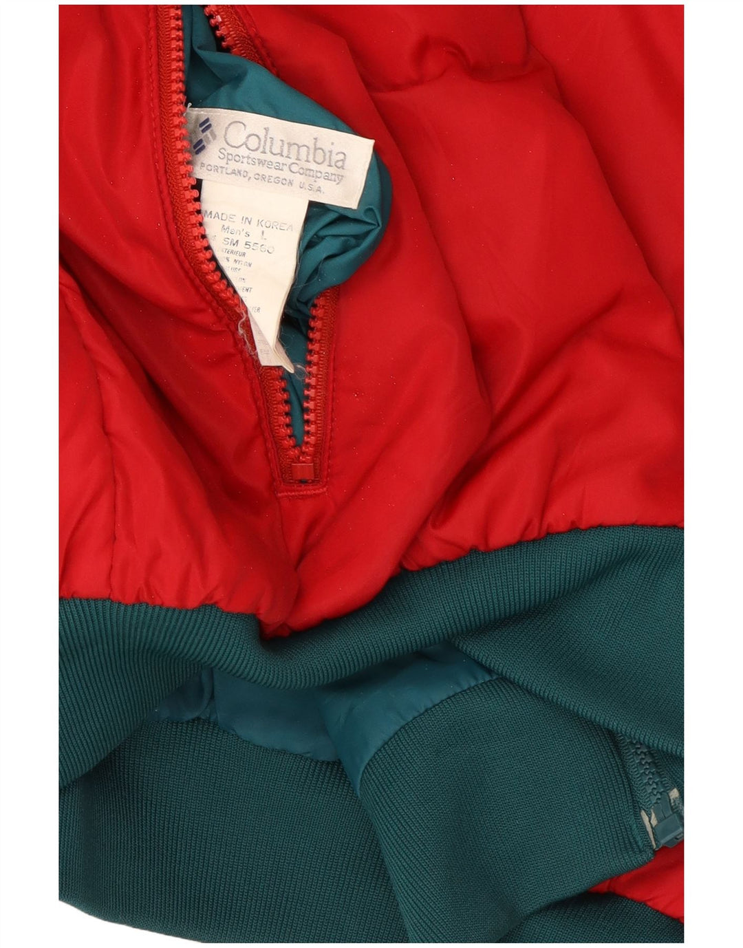 Columbia Mens Bomber Reversible Jacket UK 40 Large Green