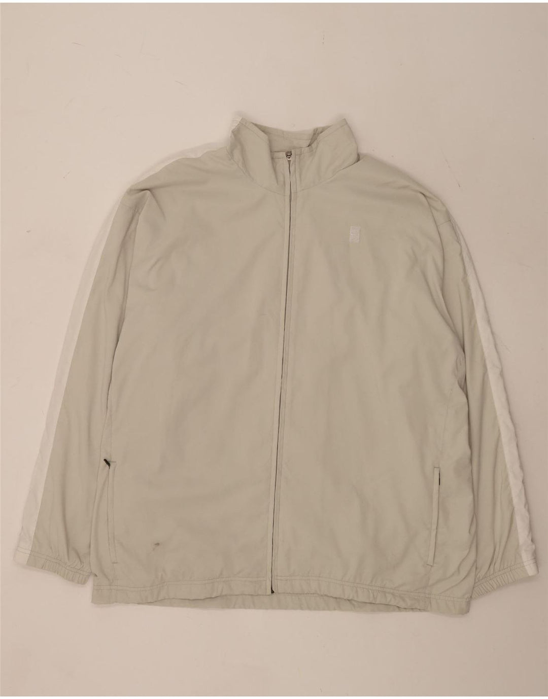 Nike Træningsdragt til mænd, topjakke UK 47/48 2XL Beige Colourblock Polyester
