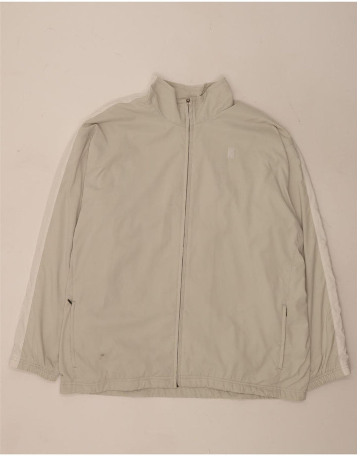 Nike Træningsdragt til mænd, topjakke UK 47/48 2XL Beige Colourblock Polyester