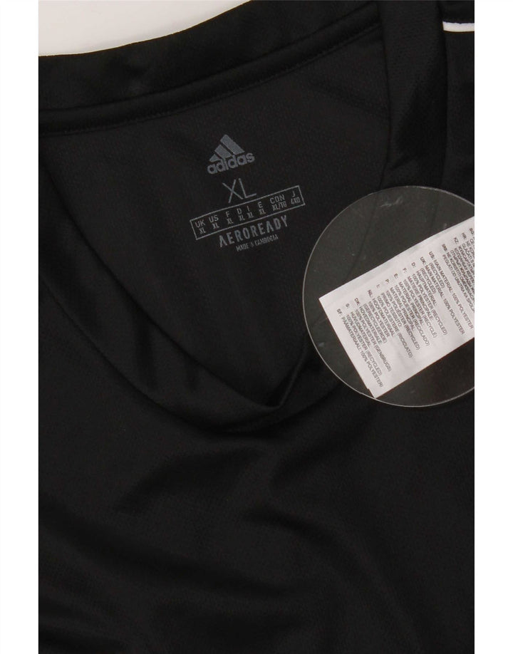 Adidas Herre Aeroready T-Shirt Top XL Sort Polyester