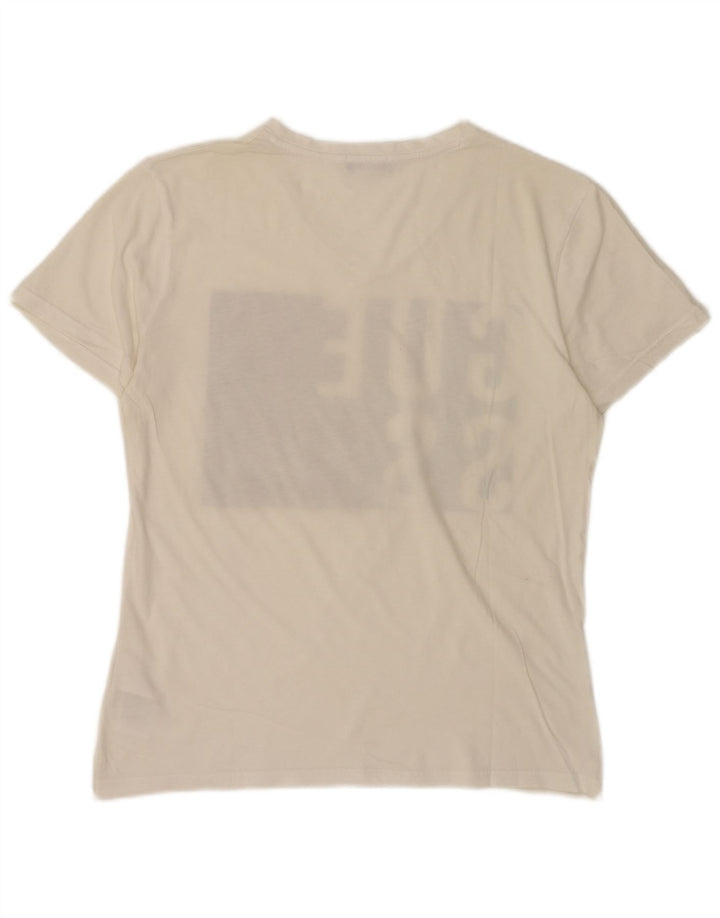 Guess Herre grafisk T-shirt Top Stor hvid Colourblock Bomuld