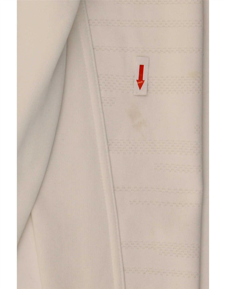 Nike Therma-Fit træningsdragt topjakke UK 12 Medium White Polyester