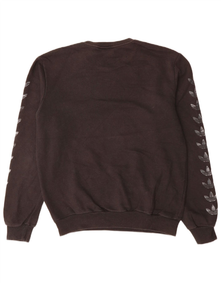 ADIDAS grafisk sweatshirt til mænd XS Sort bomuld