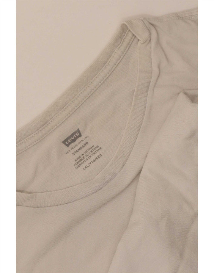 Levi's Herre Standard T-Shirt Top 2XL Hvid