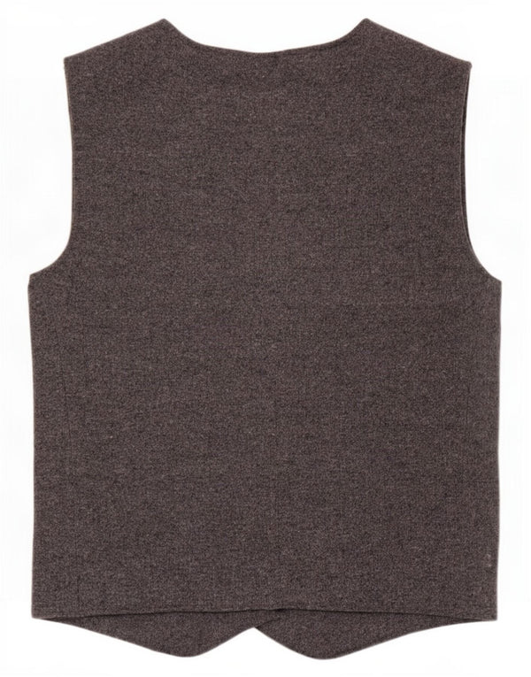 Zara Damestrik vest UK 12 Medium Grey Polyester