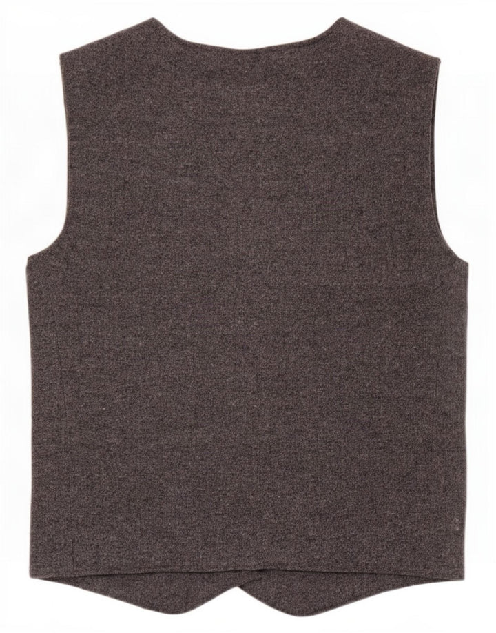 Zara Damestrik vest UK 12 Medium Grey Polyester