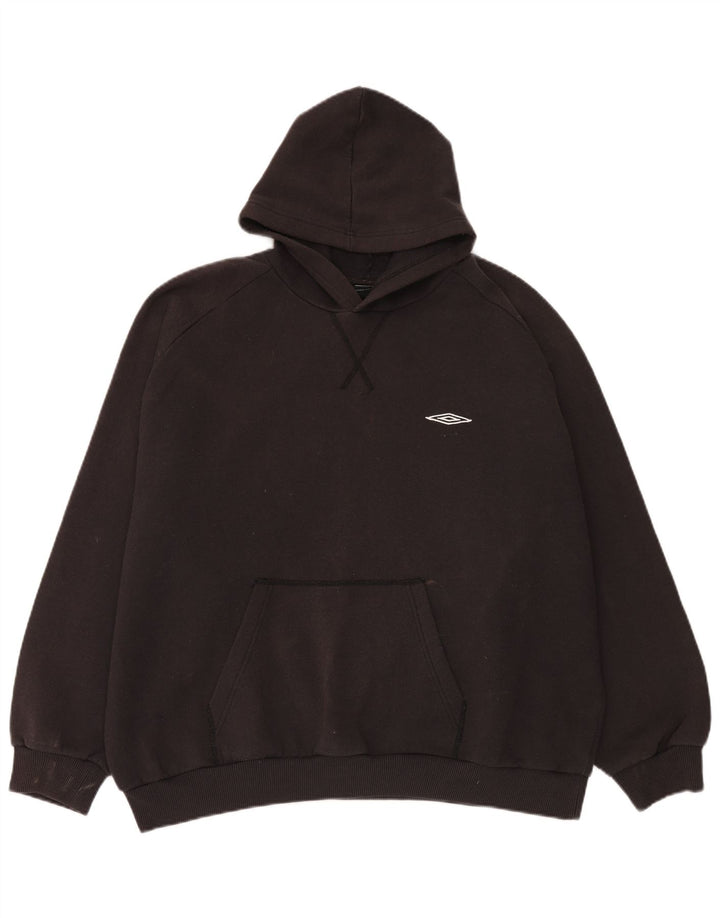 Umbro Dame Oversized Hoodie Jumper UK 20 2XL Sort Polyester
