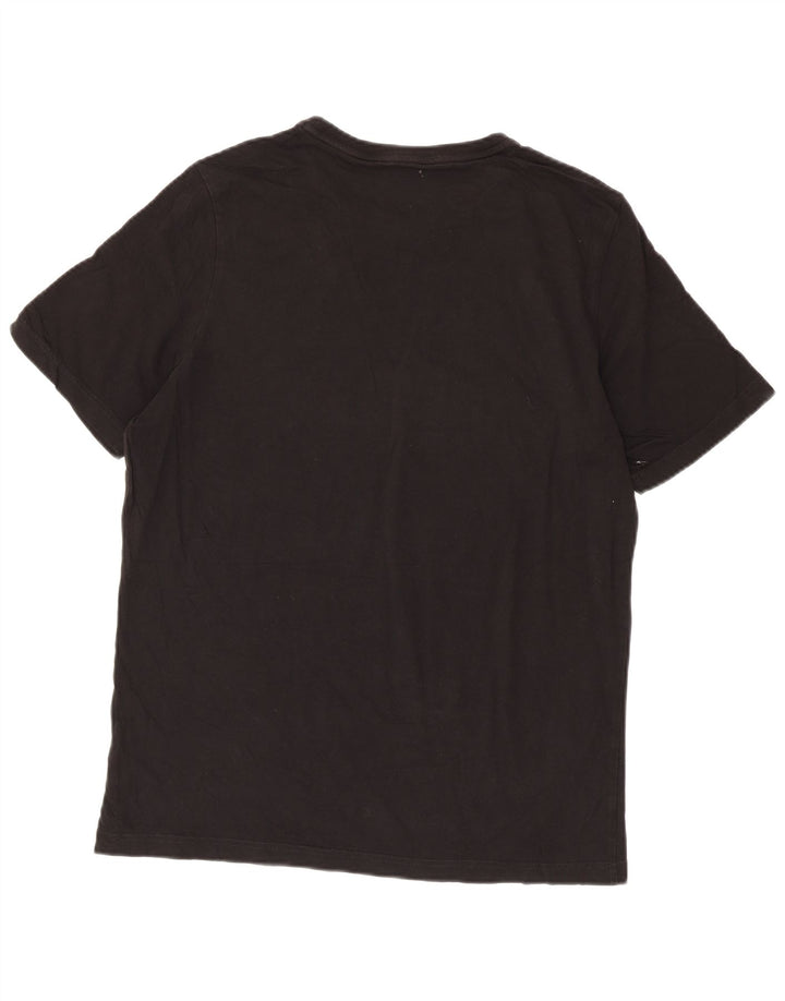 Puma Herre Grafisk T-Shirt Top Stor Sort Bomuld