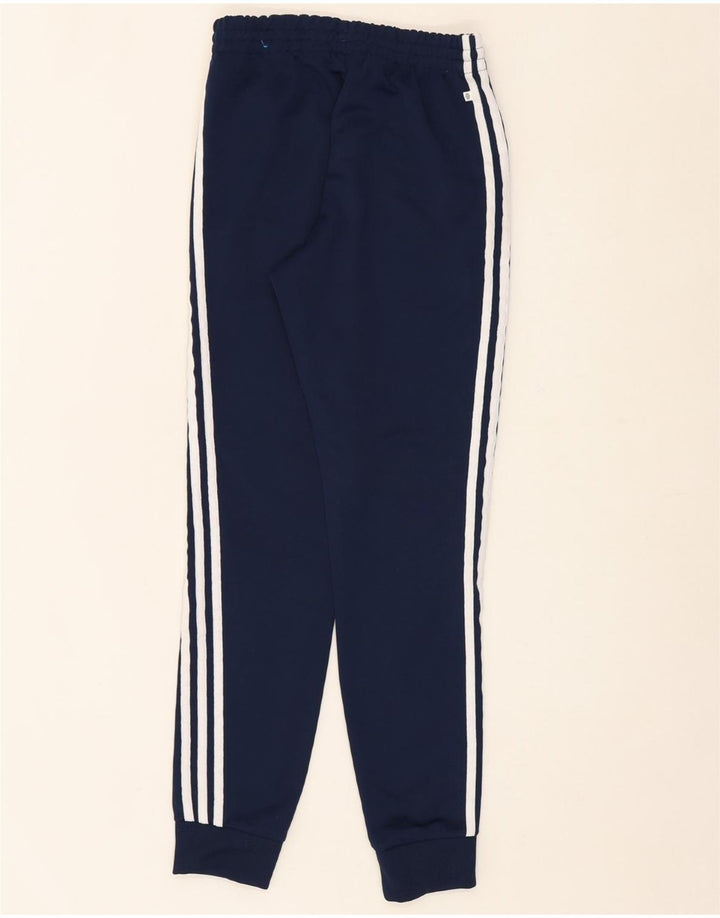 ADIDAS Mens Tracksuit Trousers Joggers Small  Navy Blue Polyester Vintage Adidas and Second-Hand Adidas from Messina Hembry 