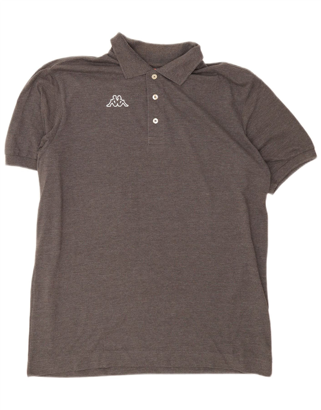 Kappa herre grafisk poloshirt XL grå bomuld
