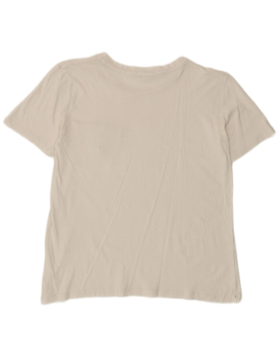 Zara Dame T-Shirt Top UK 10 Small White
