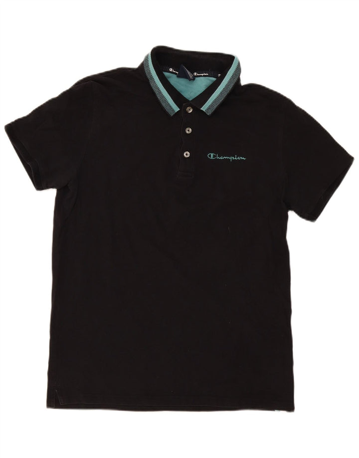 Champion herre poloshirt mellem sort stribet