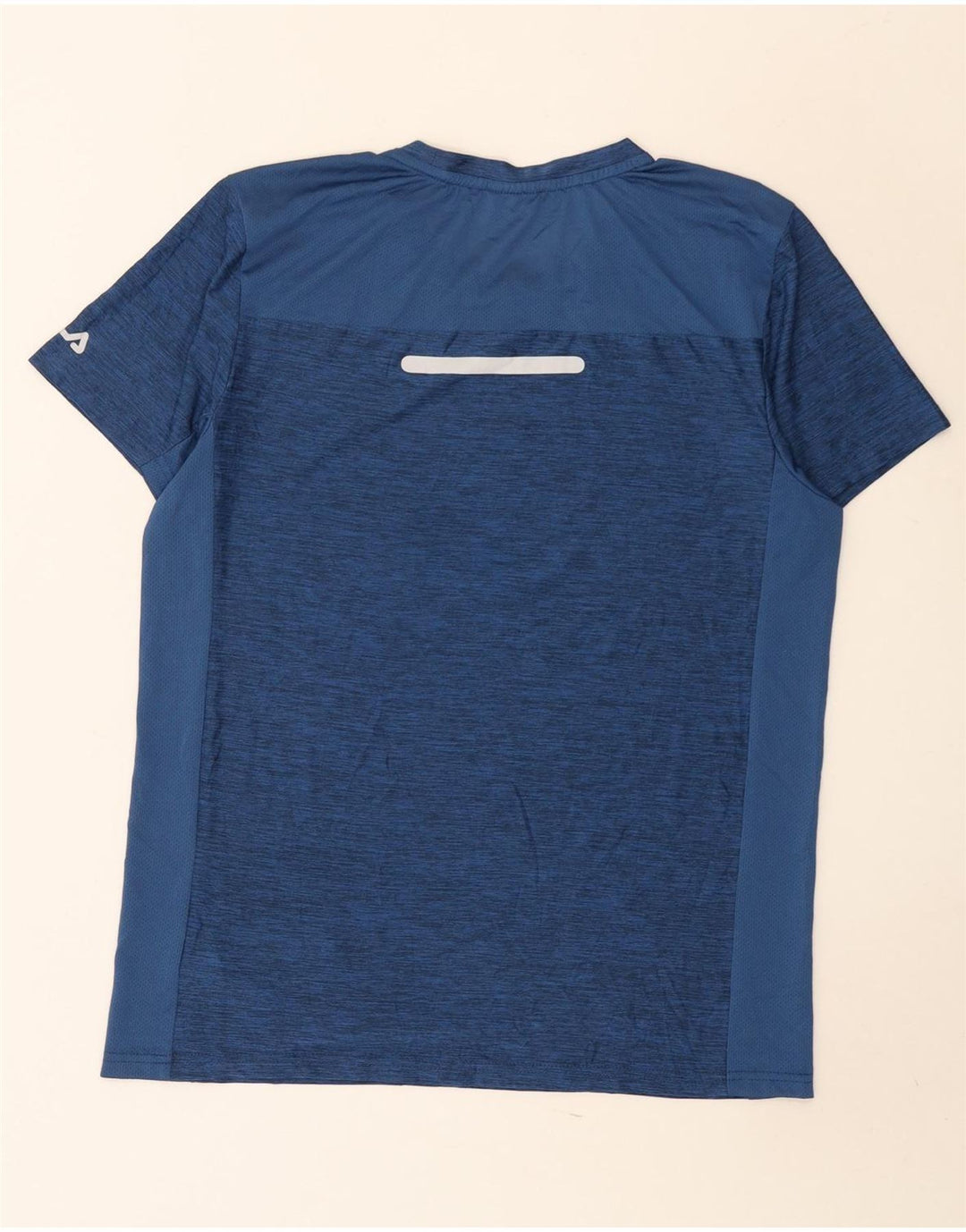 Fila Herre T-Shirt Top Lille Navy Blue Flecked Polyester