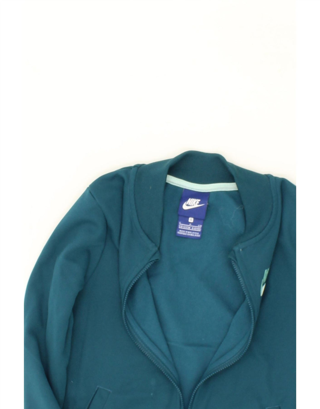 NIKE Boys Graphic Tracksuit Top Jacket 8-9 Years Small  Blue Polyester Vintage Nike and Second-Hand Nike from Messina Hembry 