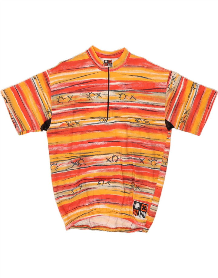 VINTAGE Mens Short Sleeve Pullover Tracksuit Top IT 54 XL Yellow Retro Vintage Vintage and Second-Hand Vintage from Messina Hembry 