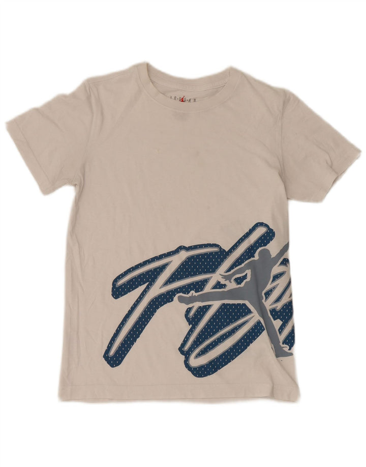 Jordan Boys Grafisk T-Shirt Top 12-13 År Stor Hvid