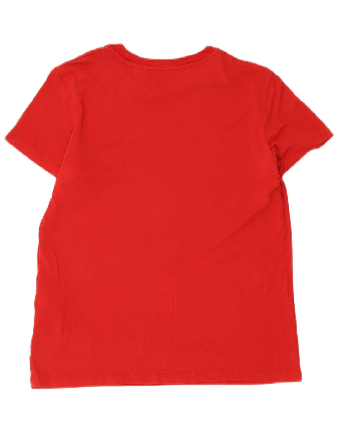 Levi's Dame Grafisk T-Shirt Top UK 12 Medium Rød Modal