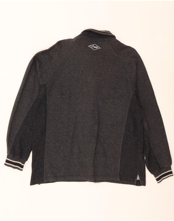 Asics herre cardigan sweater mellemgrå stribet bomuld