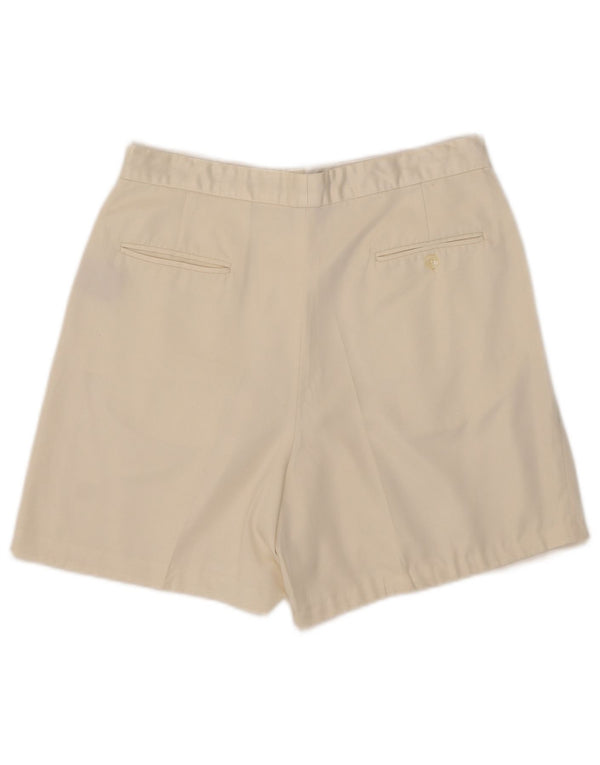 Ralph Lauren Womens Pegged Chino Shorts US 12 Large W31 Off White Polyester