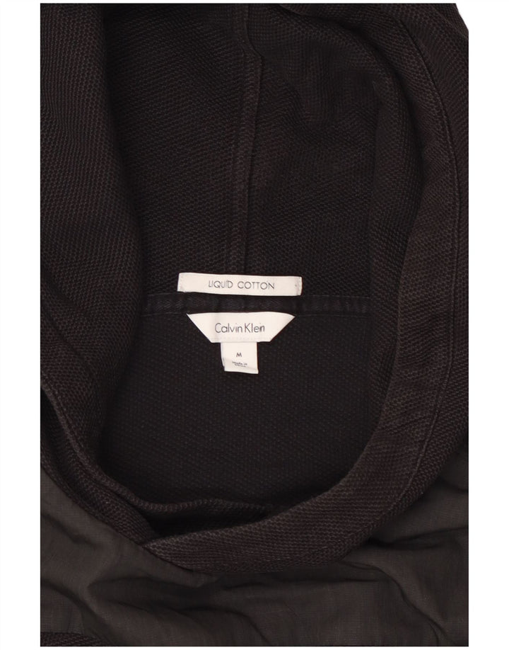 Calvin Klein Herre hættetrøje Jumper Medium Sort Colourblock