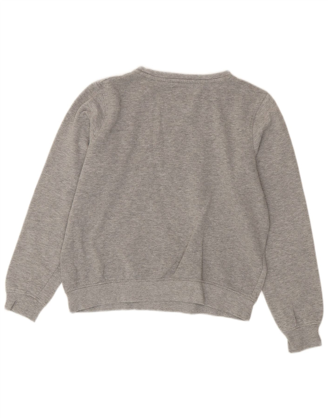 Kappa Dame Grafisk Oversized Sweatshirt Jumper UK 10 Lille Grå Bomuld