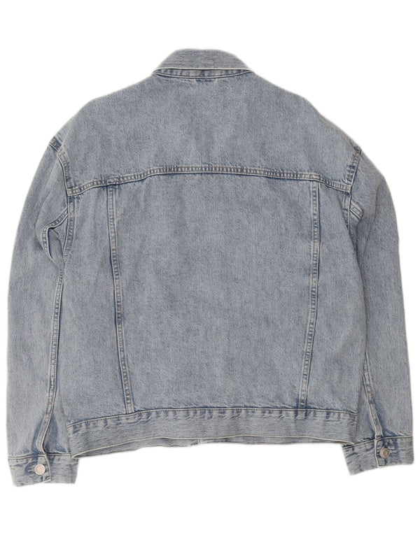 C&A Mens Oversized Denim Jacket UK 40 Large Blue Cotton